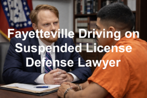Fayetteville Driving on Suspended License Defense Lawyer